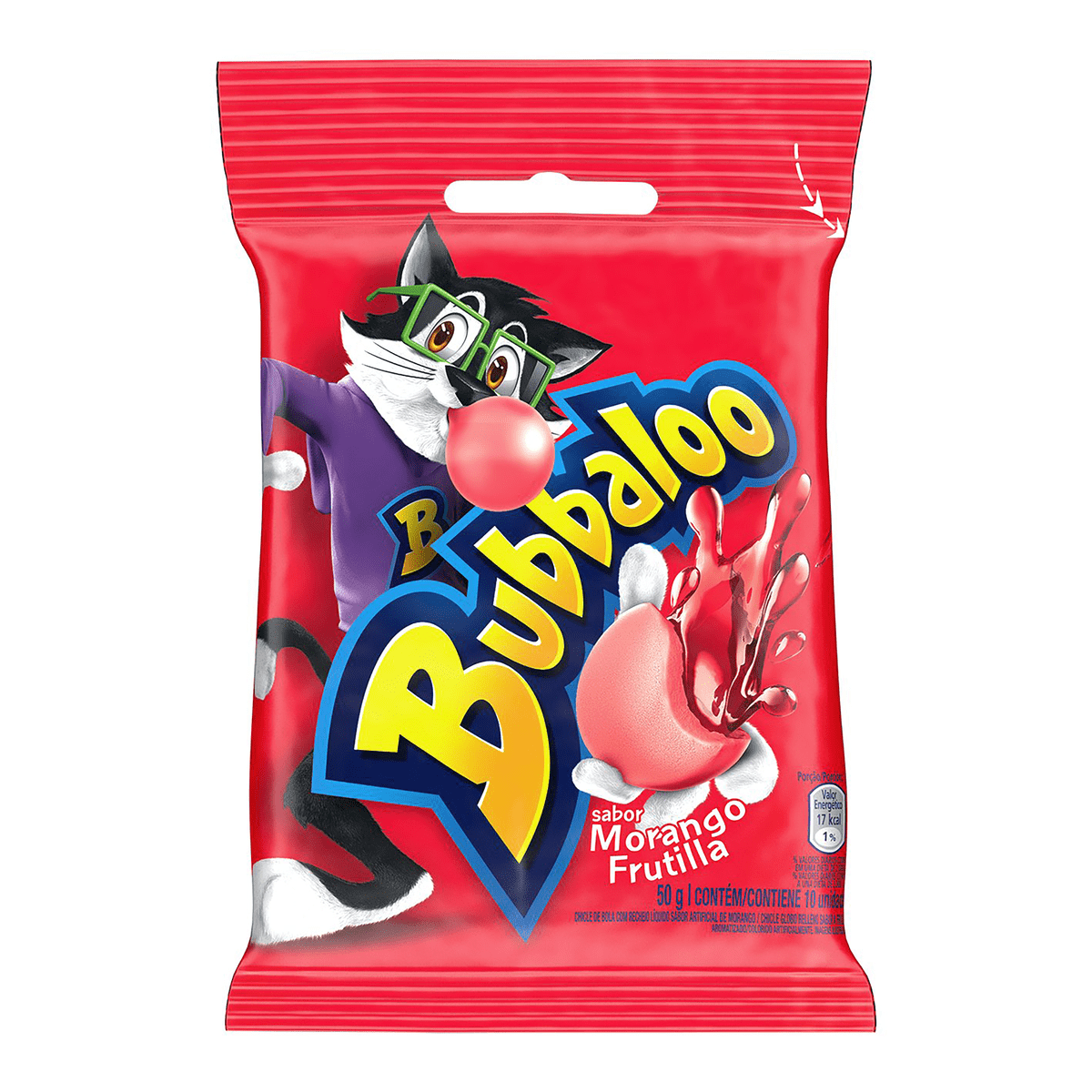 Bubbaloo Chiclé Morango